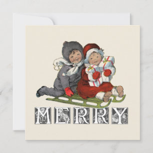 Tarjeta de Navidades para niños con vinagre de cer