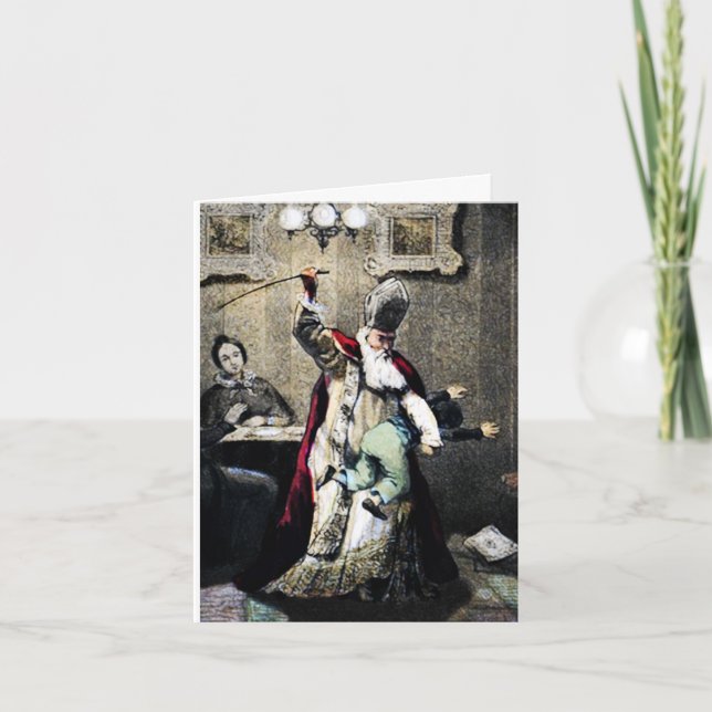 Tarjeta de Navidades para niños de disciplina de S (Anverso)