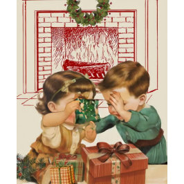 Tarjeta de Navidades para niños de época