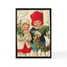 Tarjeta de Navidades para niños de época