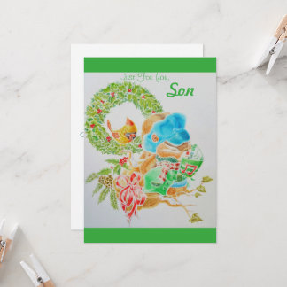 Tarjeta de Navidades para niños pequeños