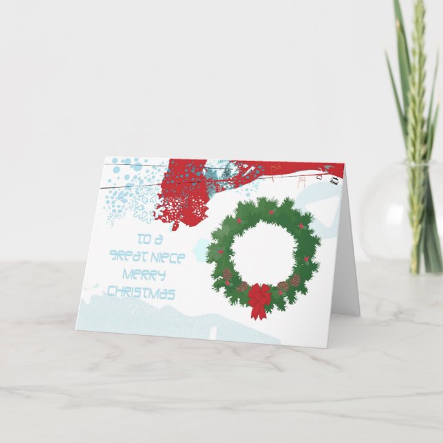 Tarjeta de navidades para sobrina (Anverso)