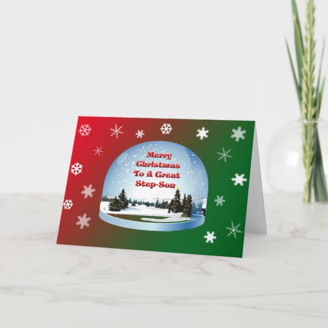 Tarjeta de navidades para Step-Son (Anverso)