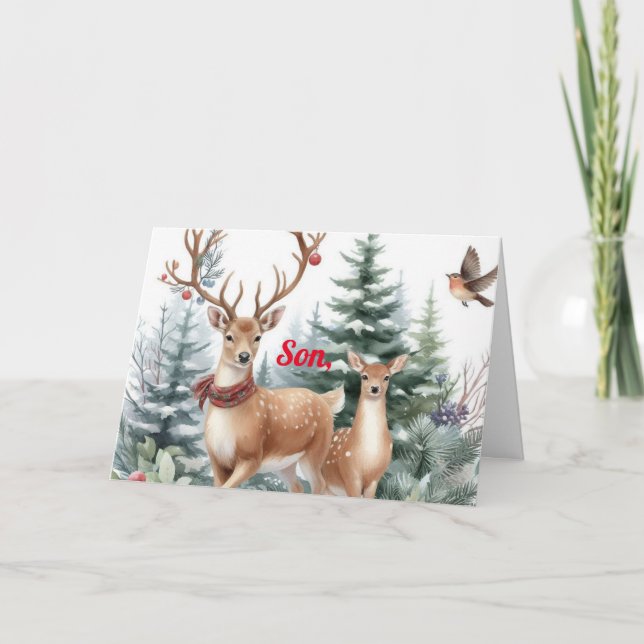 TARJETA DE navidades PARA UN HIJO MERECIDO (Anverso)