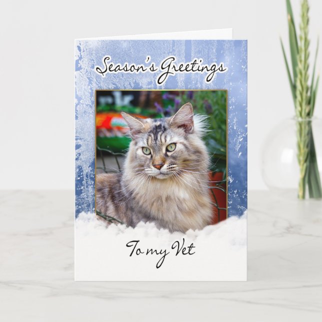 Tarjeta De navidades Para Vet - Tarjeta De Navidad (Anverso)