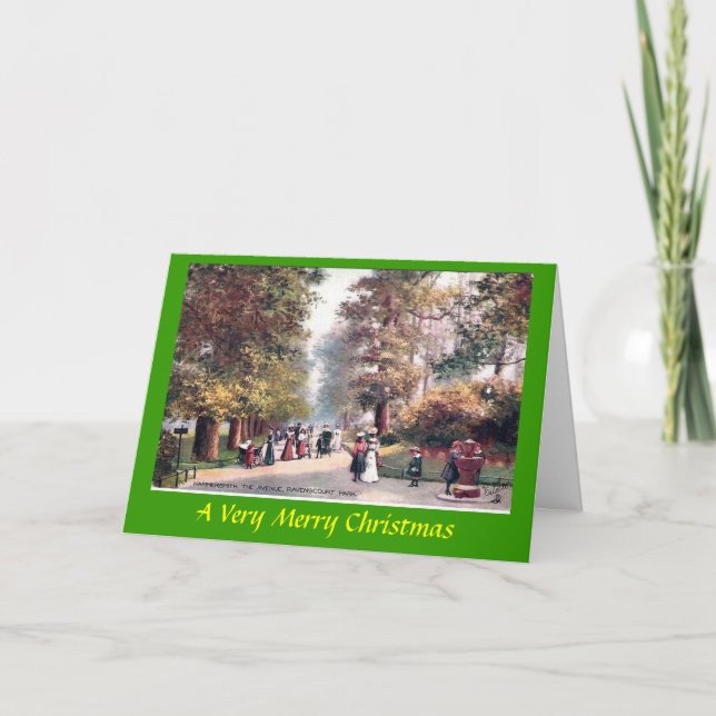 Tarjeta de navidades - Parque Ravenscourt, Hammers (Anverso)