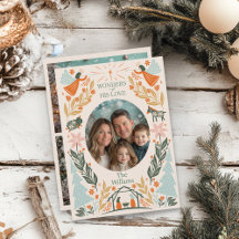 Tarjeta de Navidades Pastel Angel 2