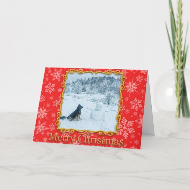 Tarjeta de navidades pastores de Alemania (Anverso)