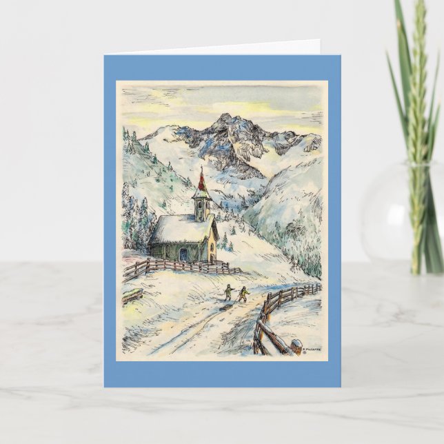 Tarjeta de Navidades Paul McGehee "Capilla Zalling (Anverso)