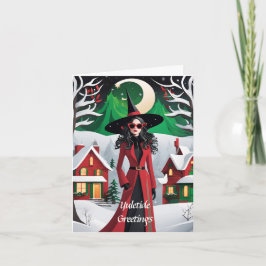 Tarjeta de Navidades personalizable Yuletide