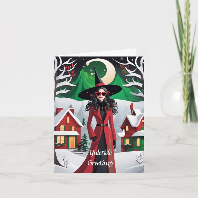 Tarjeta de Navidades personalizable Yuletide (Anverso)