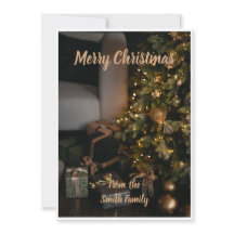 Tarjeta de Navidades personalizada