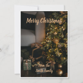Tarjeta de Navidades personalizada