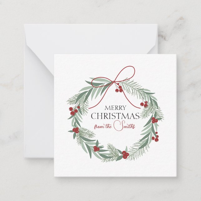 Tarjeta de Navidades personalizada (Anverso)
