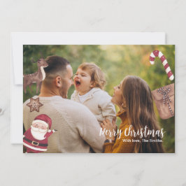 Tarjeta de Navidades personalizada