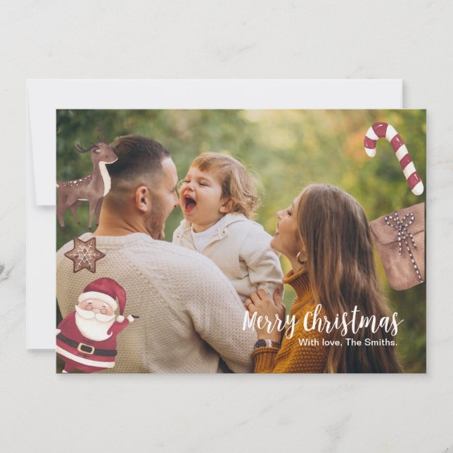 Tarjeta de Navidades personalizada (Anverso)