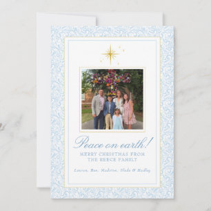 Tarjeta de Navidades personalizados con foto famil
