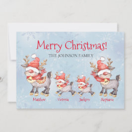 Tarjeta de Navidades personalizados de la familia