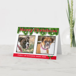 Tarjeta de Navidades personalizados de los perros