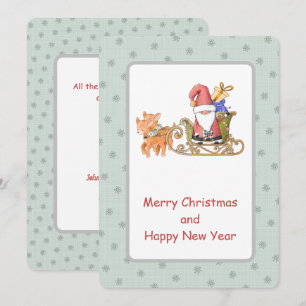 Tarjeta de Navidades Personalizados de Santa Claus