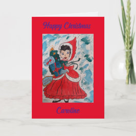 Tarjeta de Navidades personalizados de Santa Elena