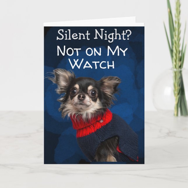 Tarjeta de Navidades personalizados de su perro (Anverso)