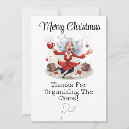 Tarjeta de Navidades personalizados del jefe