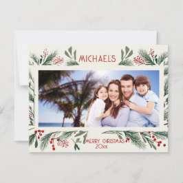 Tarjeta de Navidades personalizados del personaliz