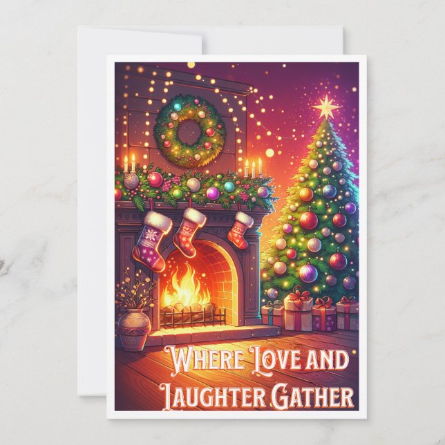Tarjeta de Navidades personalizados - digital o fí (Reverso)