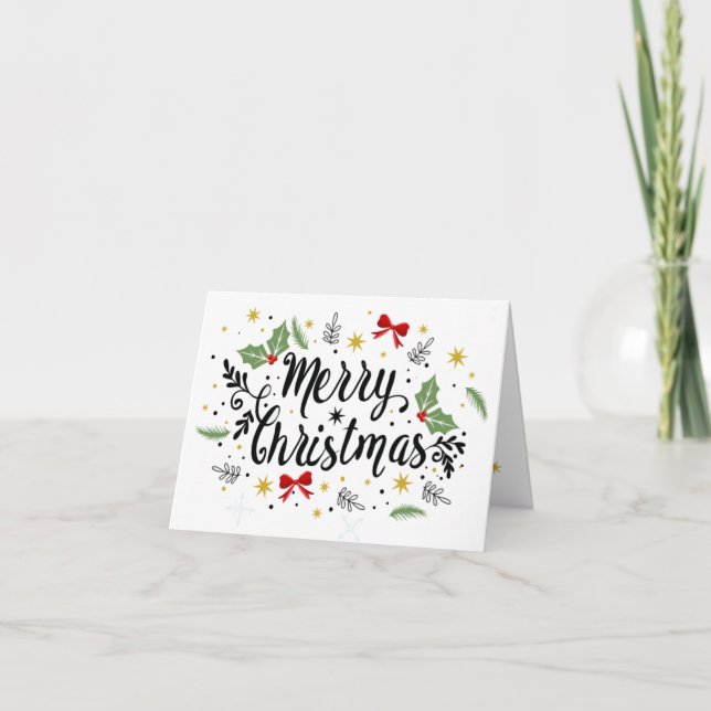 Tarjeta de Navidades personalizados - Feliz Navida (Anverso)