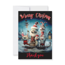 Tarjeta de Navidades personalizados gracias