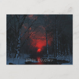 Tarjeta de Navidades planos de solsticio