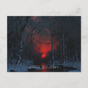 Tarjeta de Navidades planos de solsticio