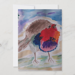 Tarjeta de Navidades planos Robin para navidades