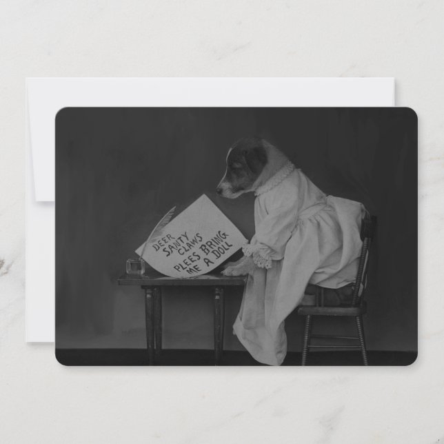 Tarjeta de Navidades planos Xmas Expectativas (Anverso)