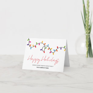 Tarjeta de Navidades plegados corporativos Happy H