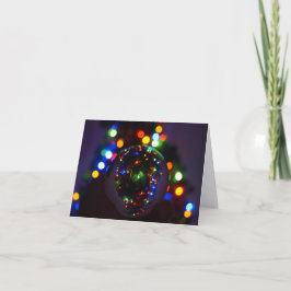 Tarjeta de Navidades plegados de crystal Ball para