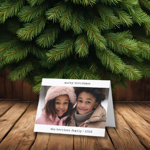 Tarjeta de Navidades plegados de máquina de escrib