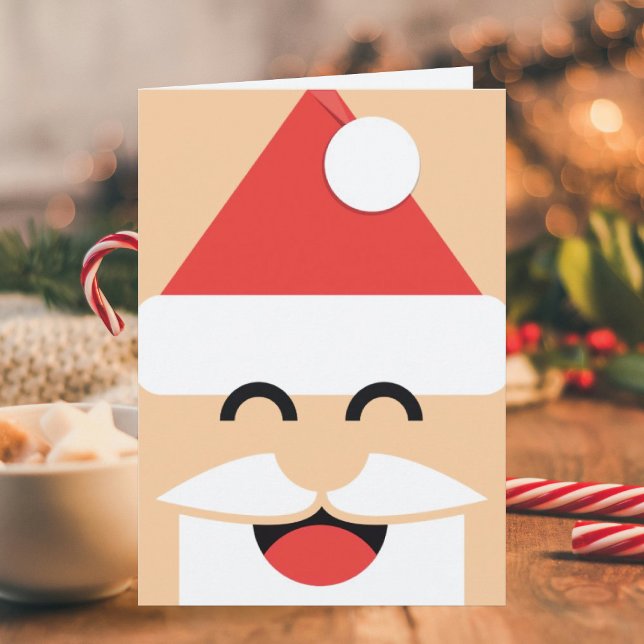 Tarjeta de Navidades plegados de Santa Face (Subido por el creador)