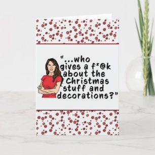 Tarjeta de Navidades plegados divertidos de Melani