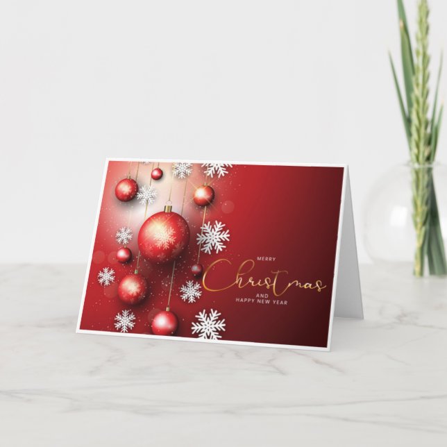 Tarjeta de Navidades plegados estándar de 5" x 7" (Anverso)