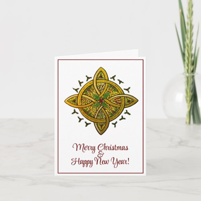 Tarjeta de Navidades plegados impresa a partir de  (Anverso)