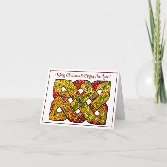 Tarjeta de Navidades plegados impresa a partir de  (Anverso)