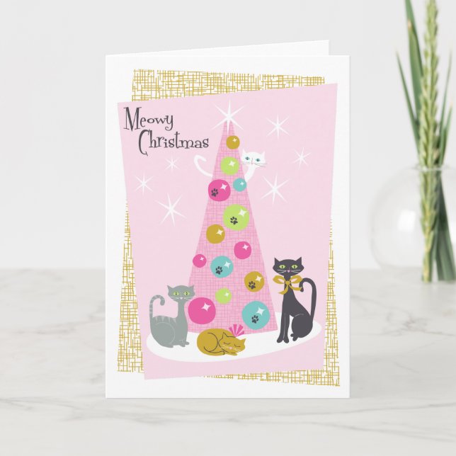 Tarjeta de Navidades plegados "Navidades miedosos" (Anverso)