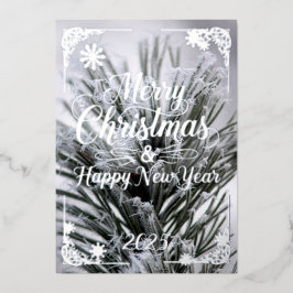 tarjeta de navidades, poema de agujas de pino dent