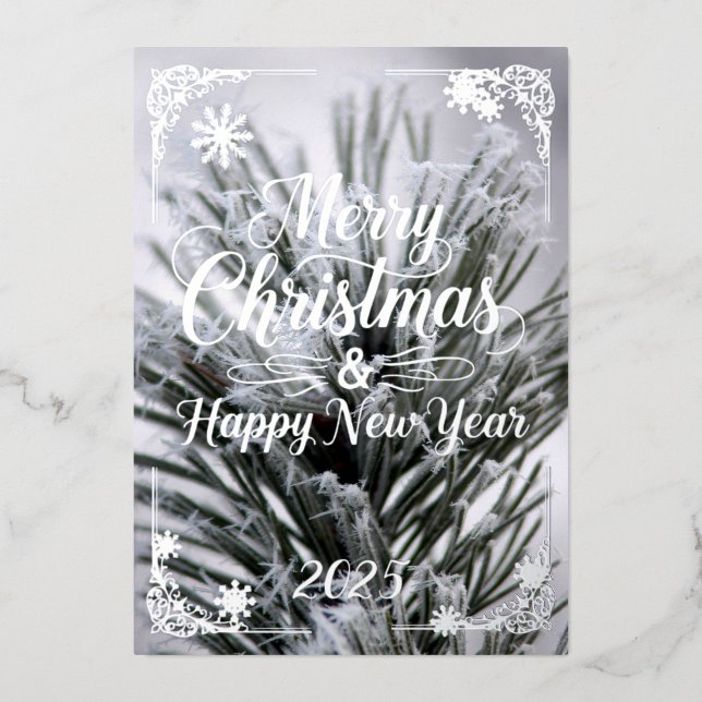 tarjeta de navidades, poema de agujas de pino dent (Anverso)