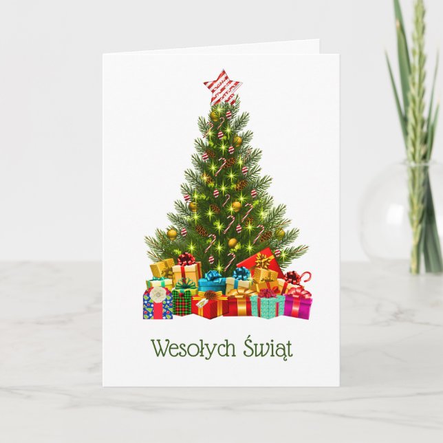 Tarjeta de Navidades polacos - Boże Narodzenie (Anverso)