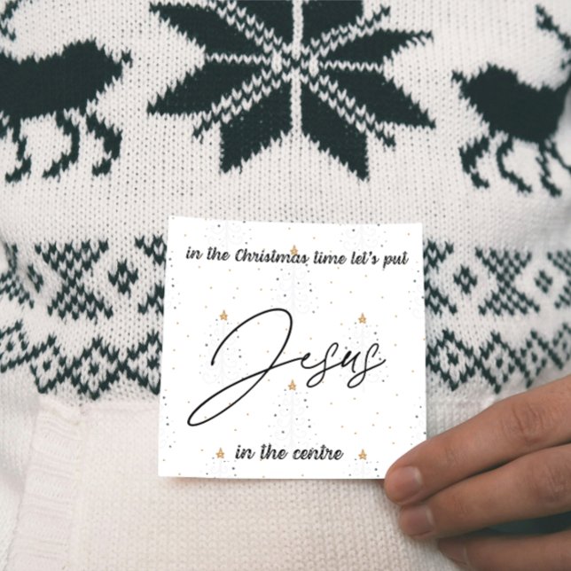 Tarjeta de navidades: Pongamos a Jesús en el centr (Subido por el creador)