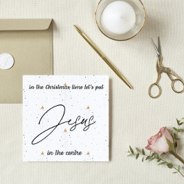 Tarjeta de navidades: Pongamos a Jesús en el centr