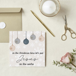 Tarjeta de navidades: Pongamos a Jesús en la escue